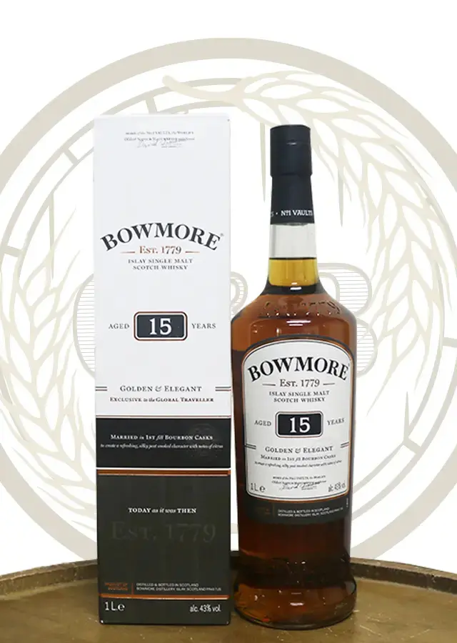Bowmore 15 Golden & Elegant - Oak and Barley Buy Whisky in China