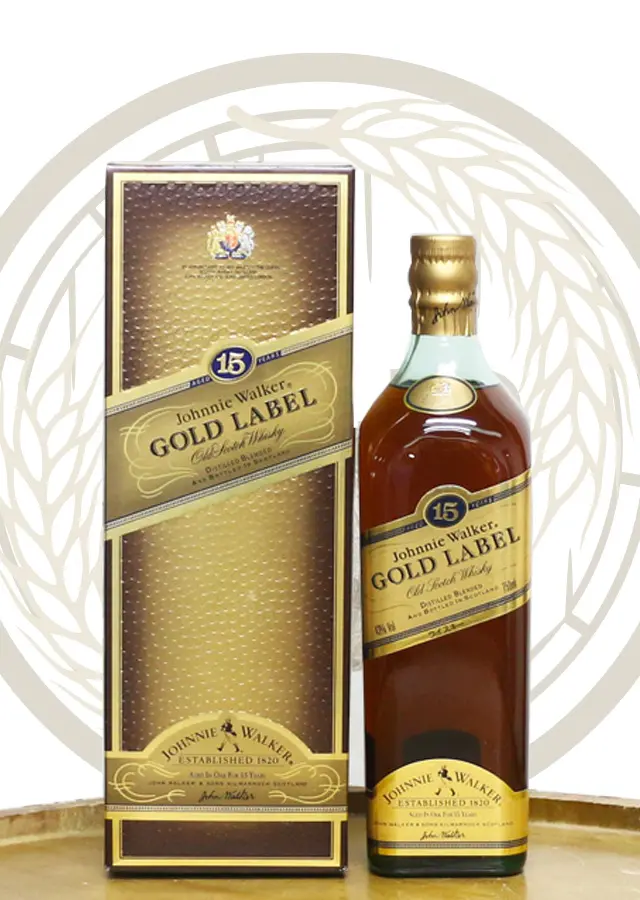 Johnnie Walker Gold Label 15 years Old - Rare Old Japanese Release