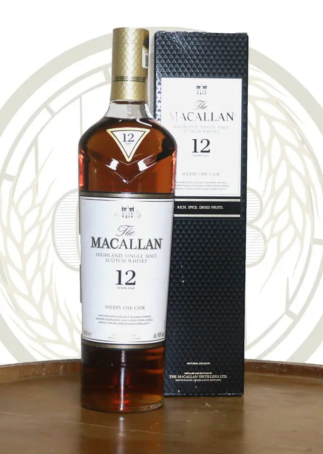 The Macallan Highland Single Malt Scotch Sherry Oak Cask 12 Year Old